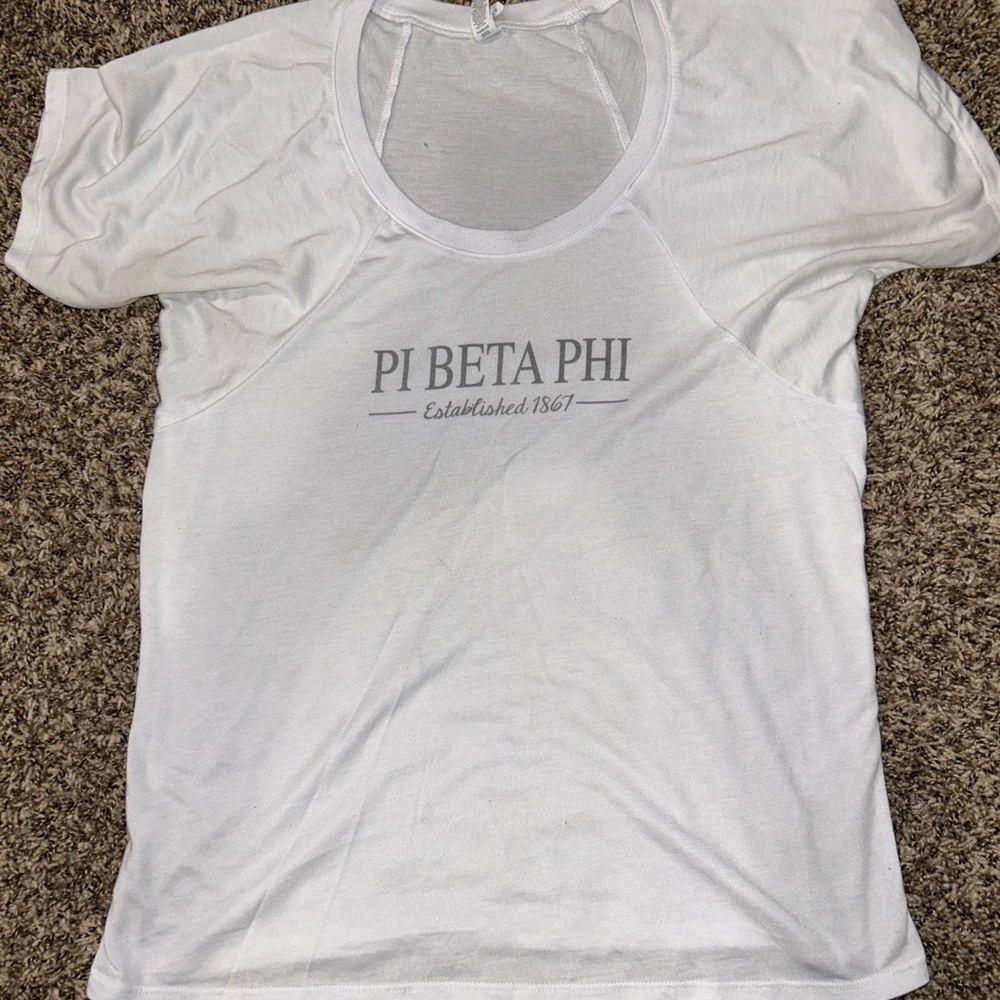 Pi beta phi White Short Sleeve Tee